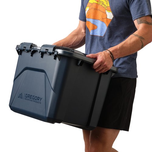 Gregory Alpaca 50L Waterproof Gear Organization/Camping Gear Box with Transparent Removable Lid, Mirage Tan