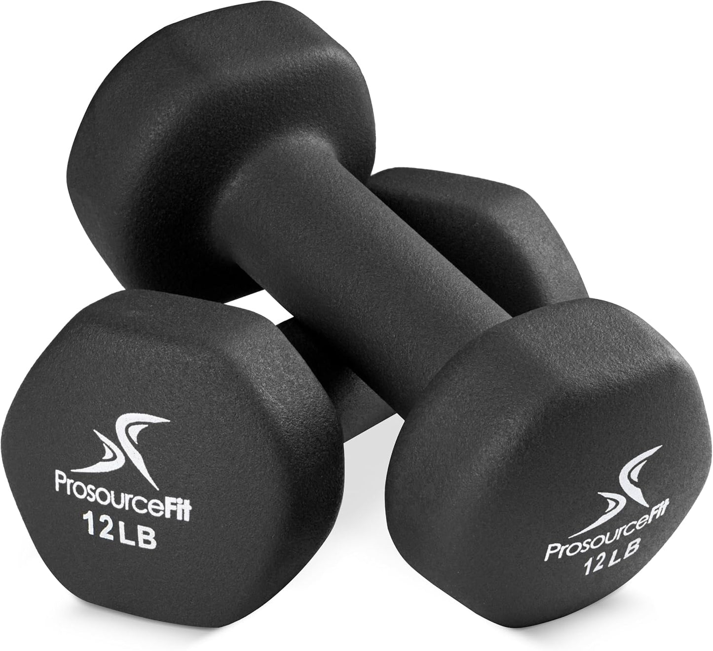 ProsourceFit Neoprene Dumbbells - Non-Slip Grip for Comfortable Weight Training | Multiple Sizes Available