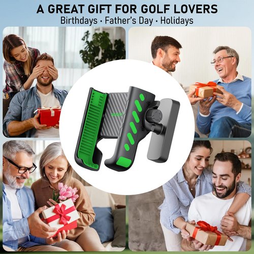 Magnetic Golf Cart Phone Holder 360°, Golf Cart Accessories Gift for Men Women, Fits EZGO Club Car Yamaha, 8X N52 Magnets with Safety Strap, Phone Caddy for iPhone Galaxy Pixel, 2026 Stocking Stuffers