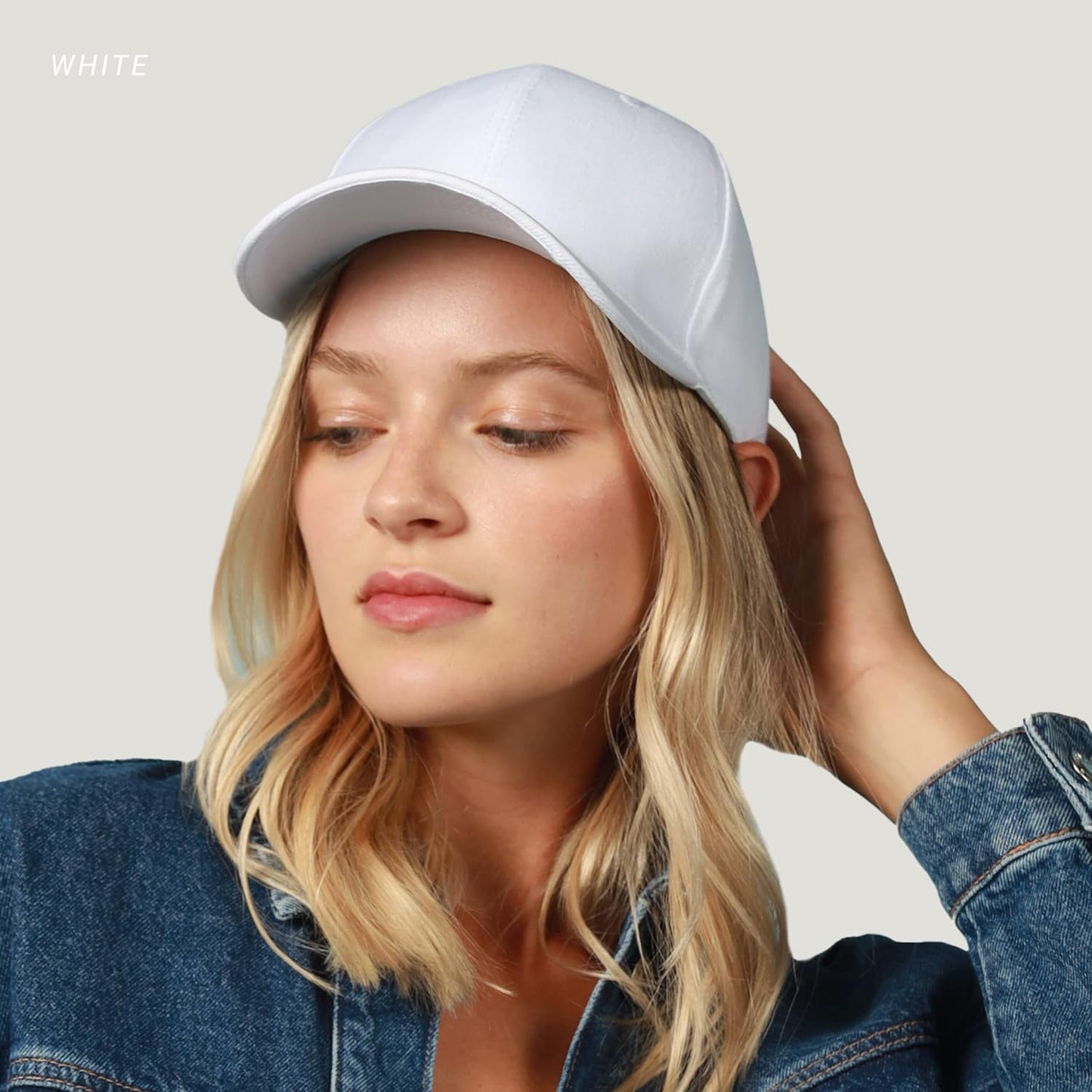 Skiennix 2-Pack Classic Structured Baseball Caps - Adjustable Snapback for Custom Embroidery | Outdoor Workouts