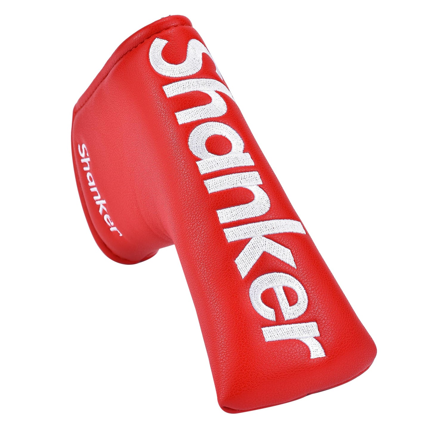 Shanker Golf Putter Cover - Funny Blade Red Putter Cover - Tour Grade PU Leather Headcover - Funny Headcover for Golf Clubs - Perfect Joke Gift for Golfer