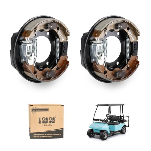 10L0L Golf Cart Brake Assembly Rear Brake Driver Side & Passenger Side fit Club Car DS & Precedent 1995-Up, EZGO 1982-Up, for Yamaha 1982-2006, OEM# 101823301, 103380202, 17081G1, J17-27209-00