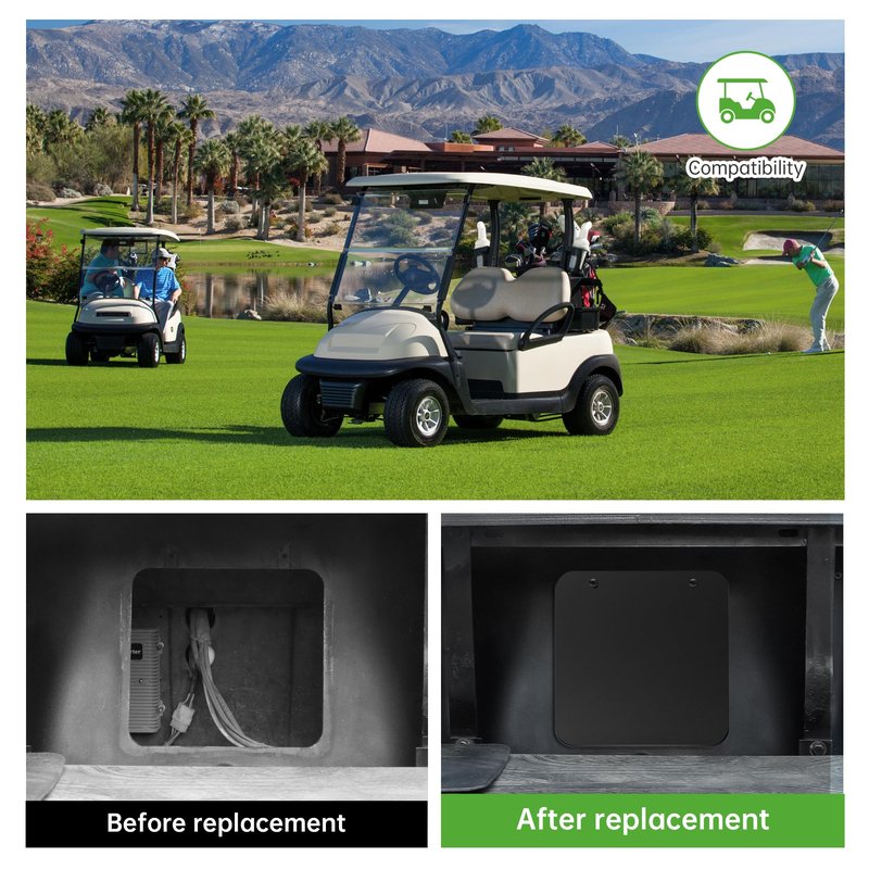 10L0L Golf Cart Access Cover for Club Car Precedent Rear Hood, Replacement Part 102501402, 285-299, STE~285-299, Access Panel