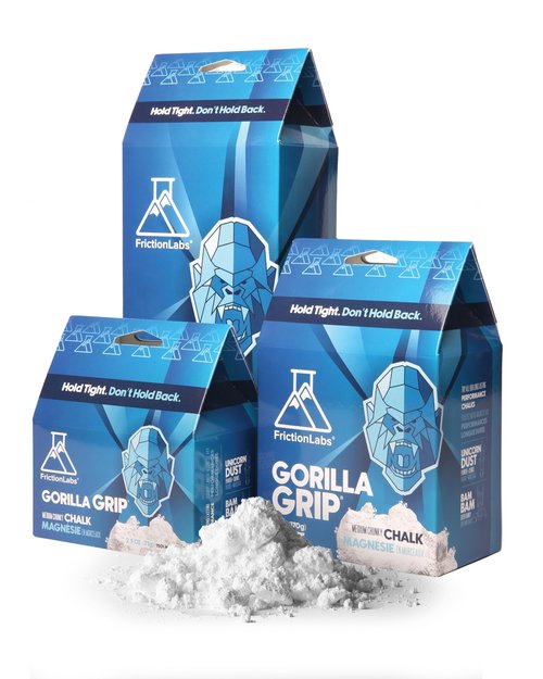 Friction Labs Gorilla Grip 6oz - Chunky Texture - The New Standard in Chalk for Rock Climbing, Crossfit, and Powerlifting, Now with 100% Recyclable Packaging