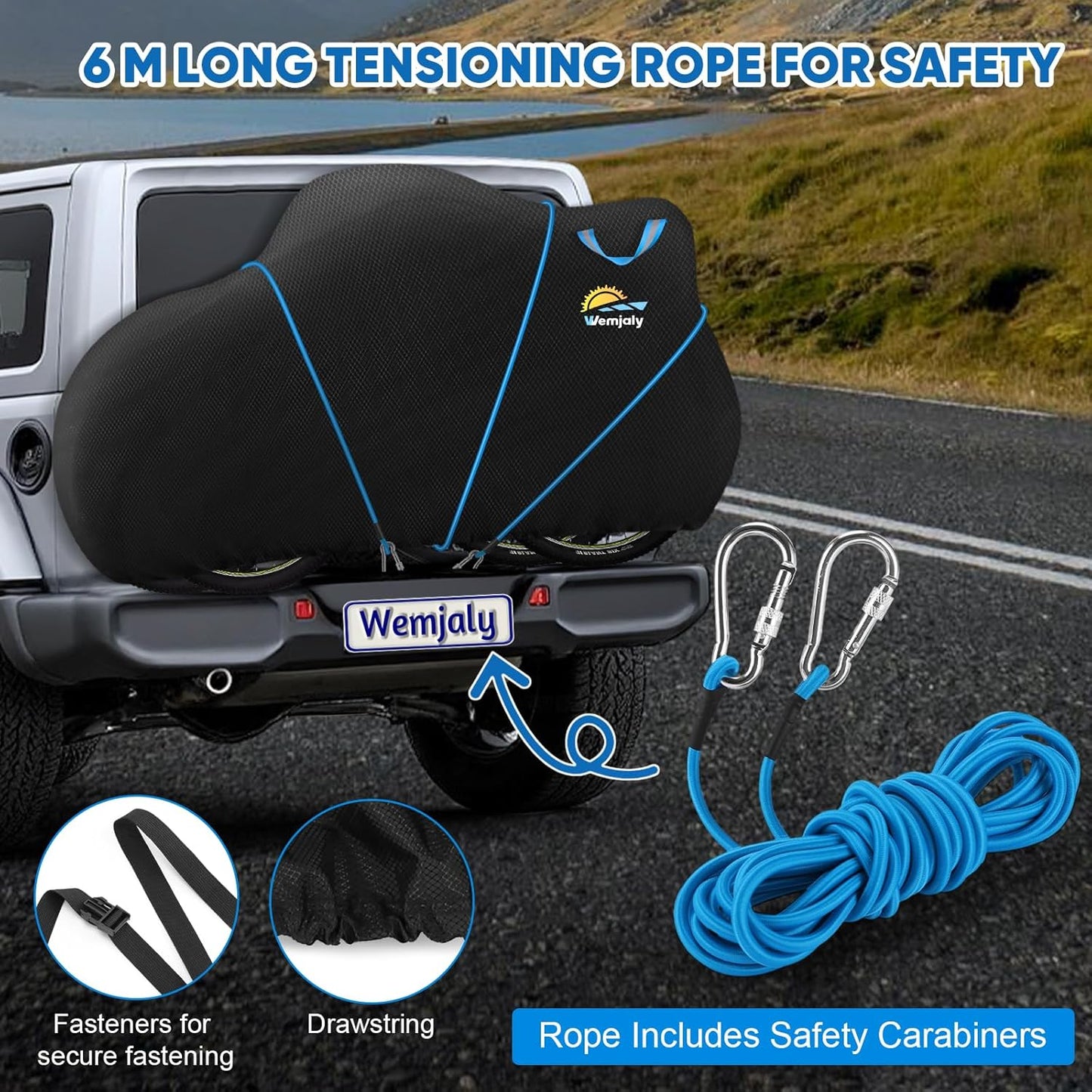 Skiennix Bike Cover for 2 Bikes - Heavy Duty Waterproof Protection | 900D Fabric with Windproof Design