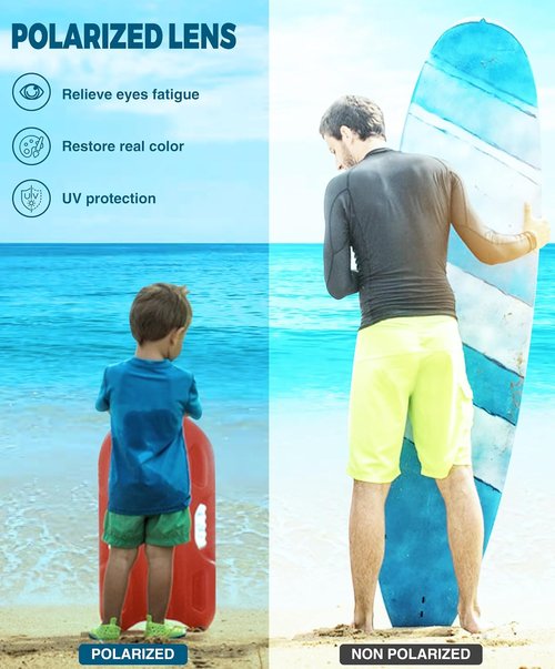 Aegend Swim Goggles - Polarized Anti-Fog UV Protection for Kids Ages 6-11 | Perfect for Boys & Girls