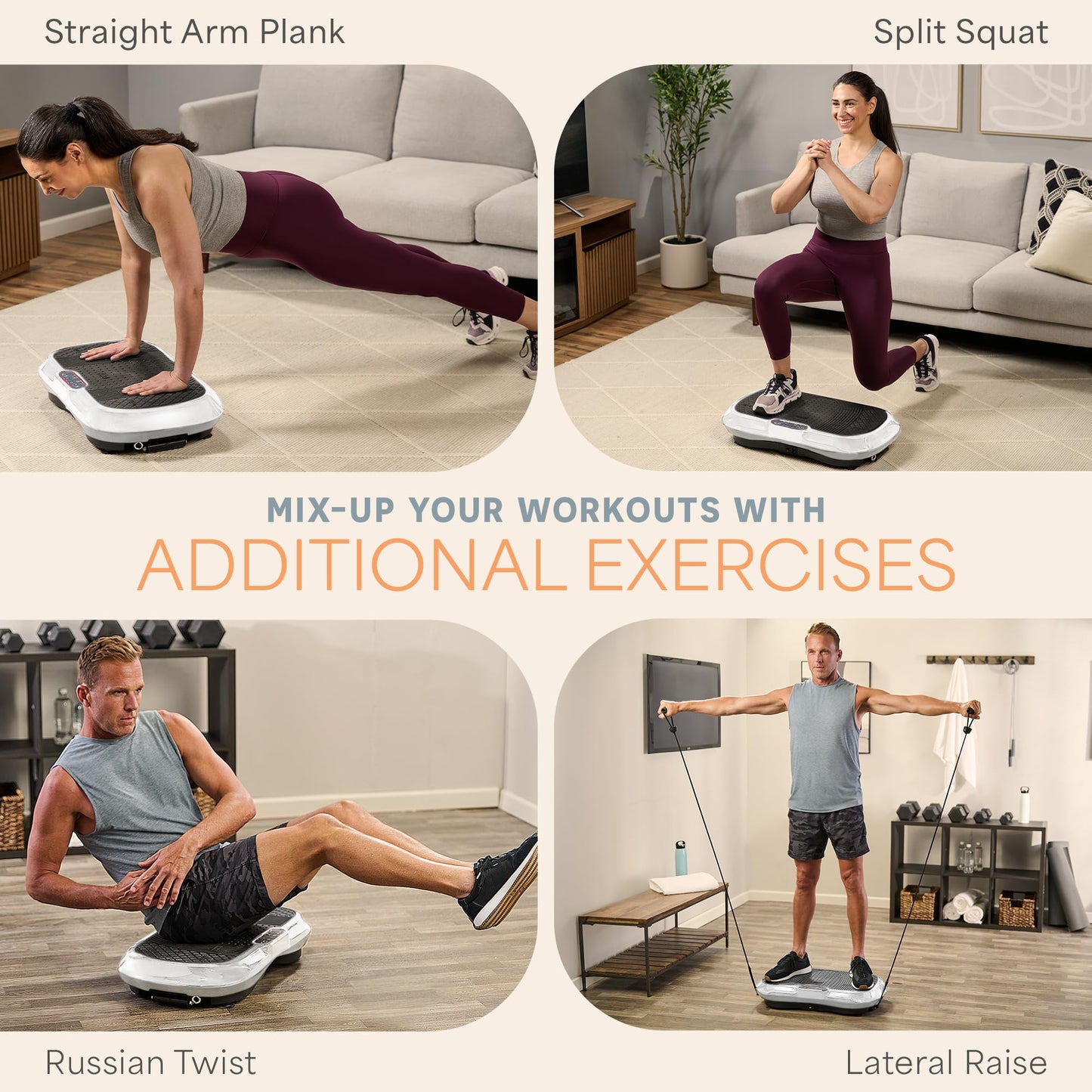 Lifepro Waver Vibration Plate Exercise Machine with 99 Speeds & 10 Presets