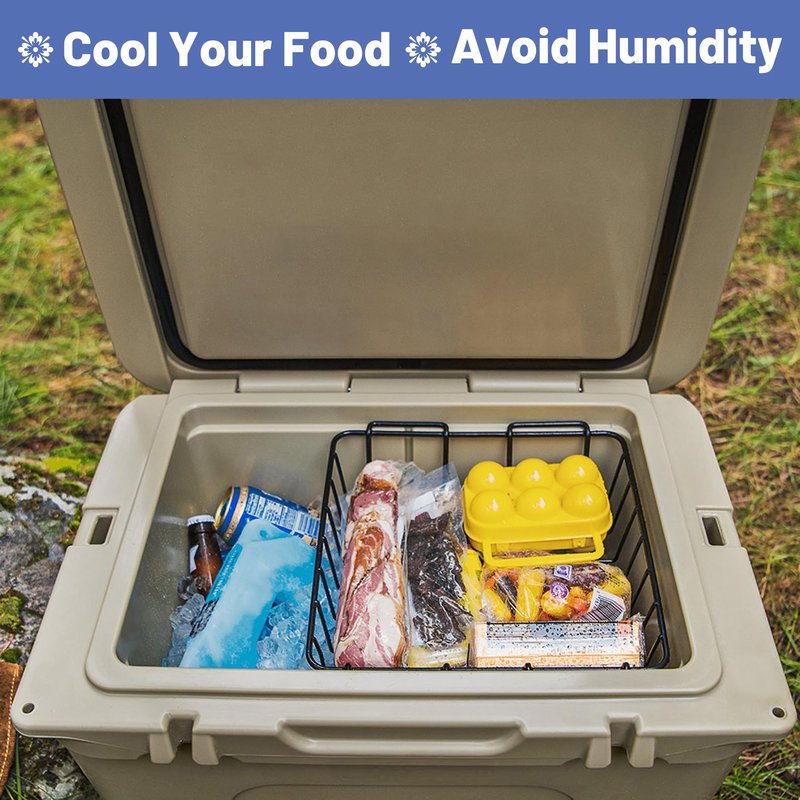 Omoojee 50 & 65 qt Cooler Basket, Compatible with YETI Tundra 50/65 Coolers, Stainless Steel Storage Wire Cooler Rack