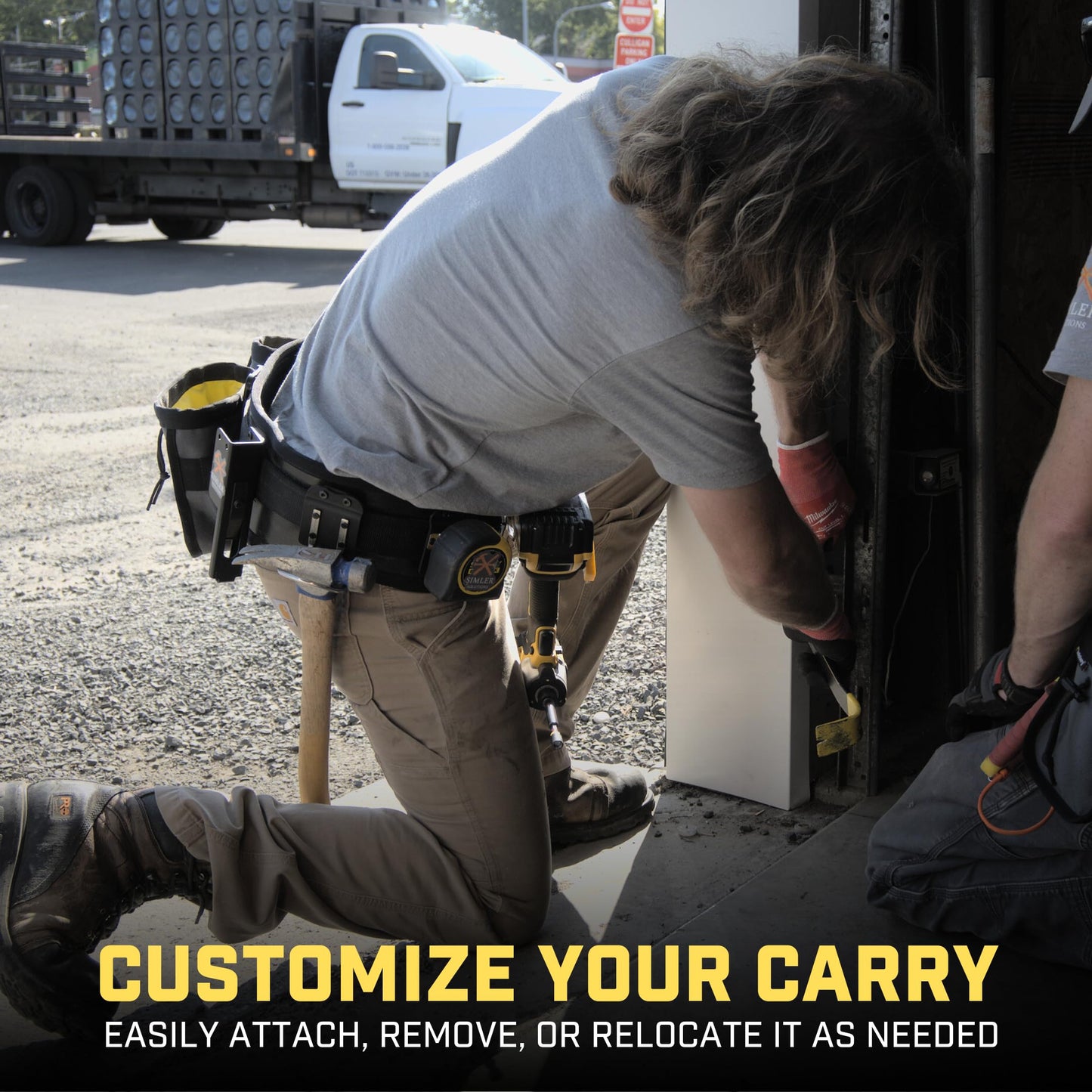 Holstery HammerMaster V2 | Hammer Holder Loop - Clip-On Tool Belt Holster Holds Hammers, Hatchet, or Mallet