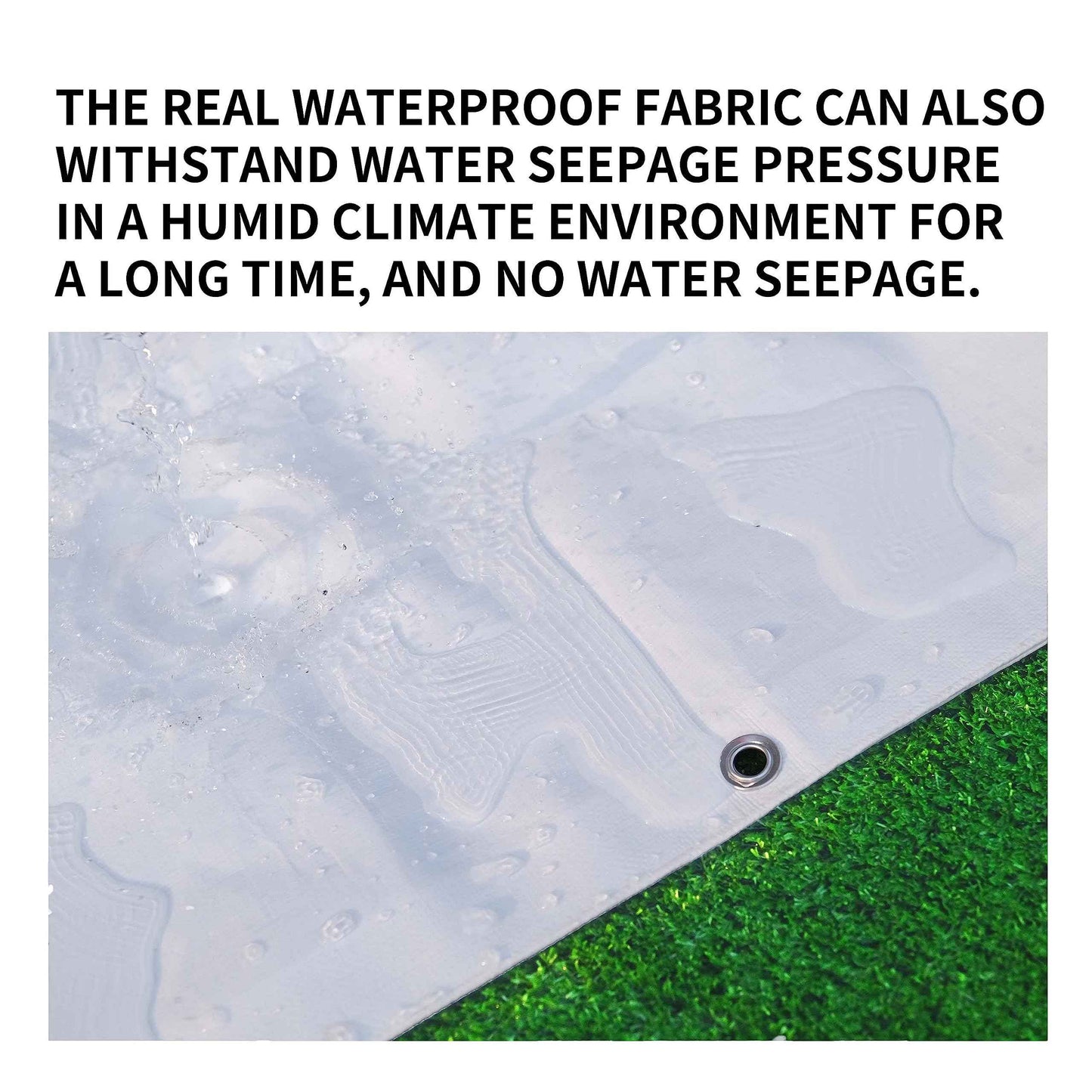 TARPAL 30'x30' White Tarp Waterproof 7.5 mil Medium Duty All Purpose Poly Tarps Cover Waterproof,Snow Proof UV Protection,Rip and Tear Proof,Poly Tarpaulin