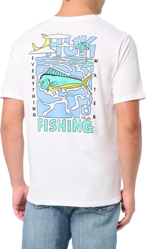 HUK Men's Fishing Tee - Quick-Dry Performance Short Sleeve Shirt | Comfortable Fit