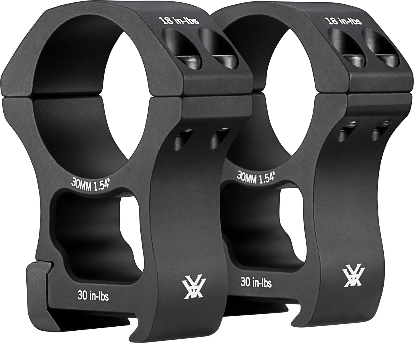 Vortex Optics Pro Series Riflescope Rings - 30mm - Extra High Height [1.54 Inches | 39.1 mm] , black