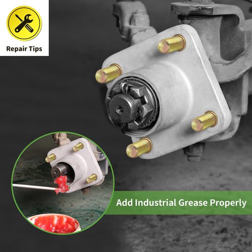 10L0L Golf Cart Front Wheel Hub Assembly Kit with Bearing Seals for Club Car DS 1974-2003, OEM:11011102, 1011153, 1011889, 1011892, 1011894,LM11949 (Pack of 2)