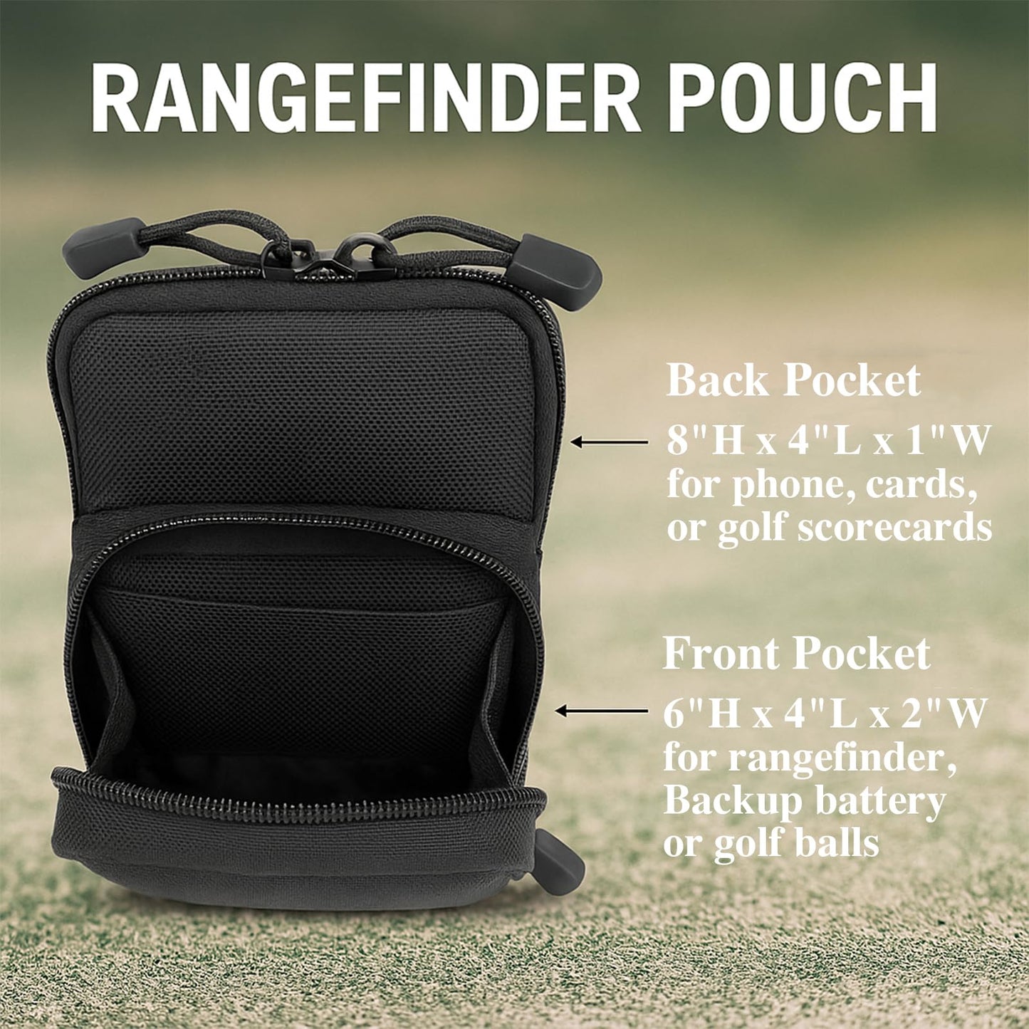 Range Finder Case Rangefinder Holder with Carabiner Universal Fits Rangefinder Case for Golf Hunting