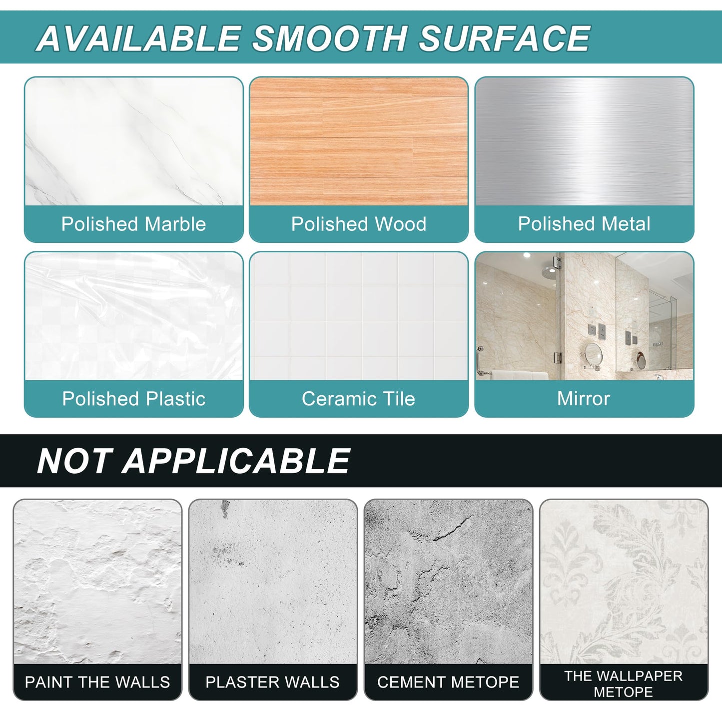 Suction Cup Hooks for Bathroom and Shower - Brushed Nickel Adhesive Hooks for Towel, Loofah - Removable Hook for Kitchen, Glass, Mirror, Door, Tile - Ideal for Coat, Wreath, Hanging Needs (Pack of 2)