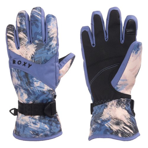 Roxy Women's Jetty Gloves - DryFlight Waterproof, WarmFlight Insulation, Touchscreen, Adjustable Strap, Wild Wind Darknight, Medium