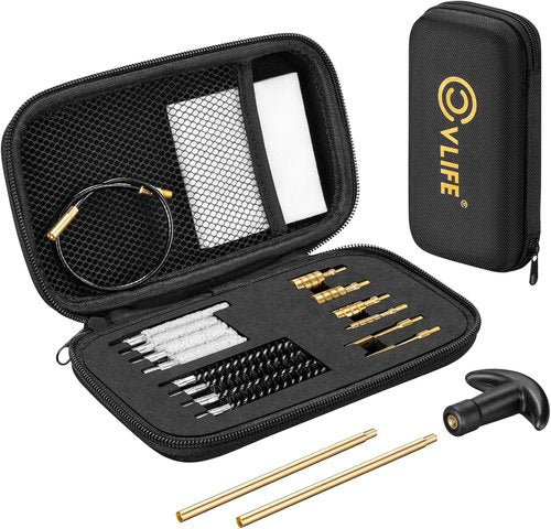 CVLIFE Gun Cleaning Kit - Universal Cleaning Solution for .177, .22, 9mm, .357 & .45 Firearms