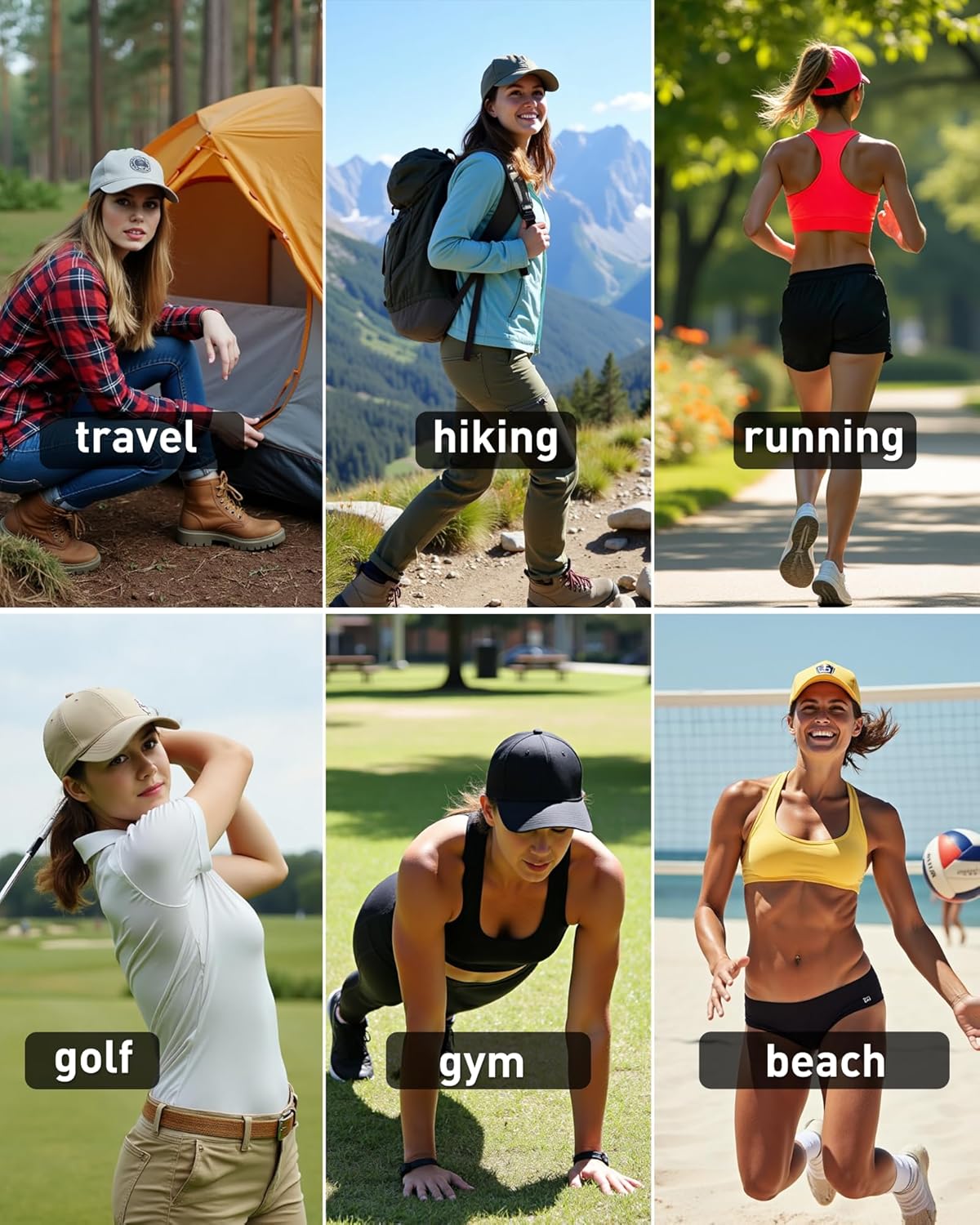 TOP-EX Cooling UV 50 High Ponytail Baseball Cap for Women - Breathable Design for Running & Golf | S/M Size