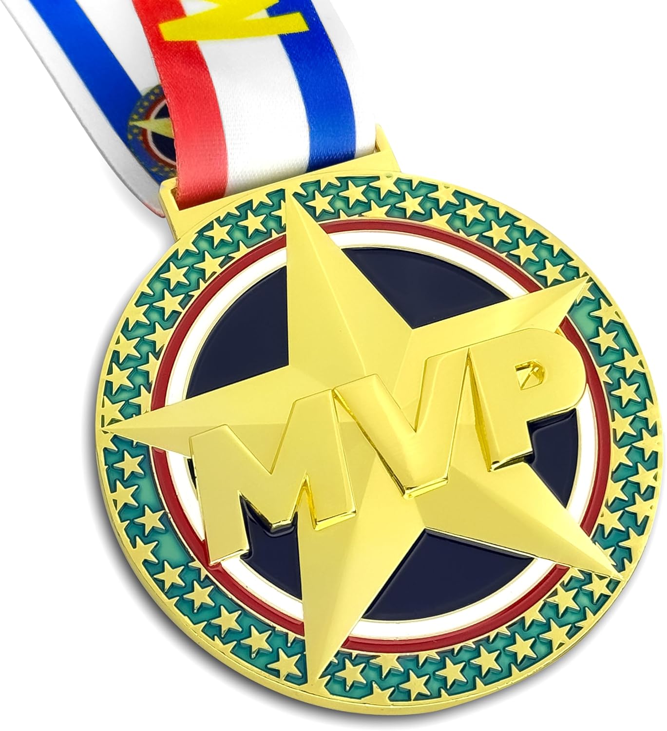 MVP Champion Awards Medals - Heavy Duty Sports Medals for Basketball, Football, Soccer | Team MVP Gift