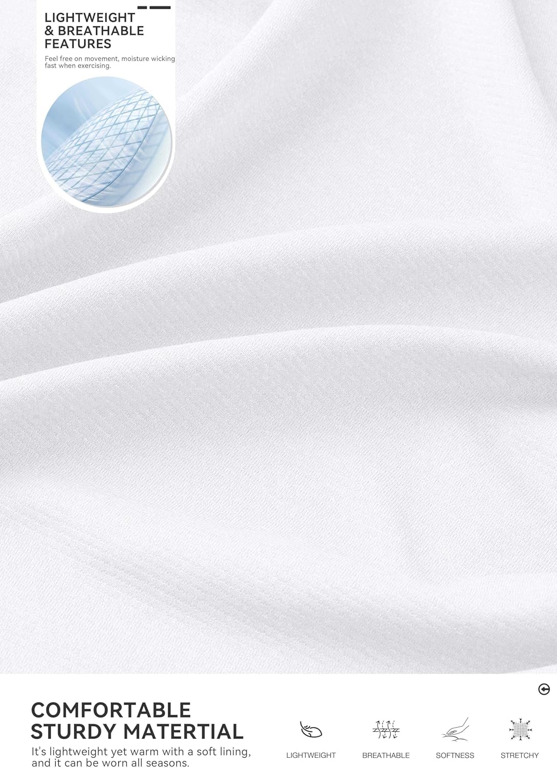 Obla Golf Quarter Zip Pullover - Lightweight Men's Mock Neck Sweatshirt for Sun Protection | Long Sleeve