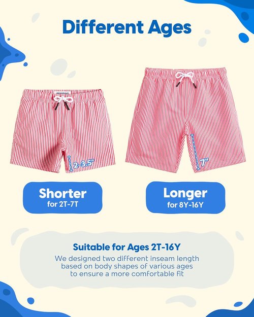Maamgic Boys Swim Trunks - Stylish Toddler Bathing Suit for Little Boys | Comfortable & Quick-Dry