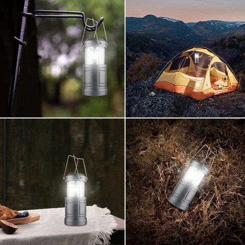 LED Camping Lantern ,Battery Powered Hanging Emergency Lantern for Camping Power Outages,4-Pack