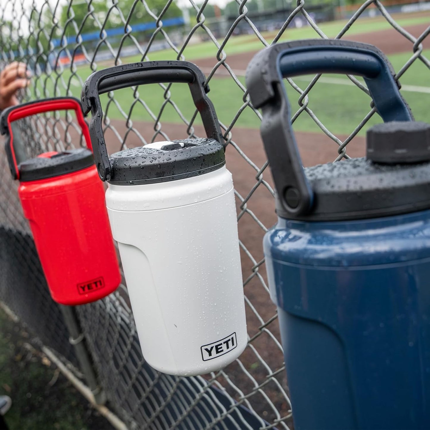YETI Silo Half Gallon Insulated Water Jug - Leakproof Sports Bottle with Chug Cap & Fence Hook Handle - Keeps Drinks Ice-Cold for Gym & Tournaments