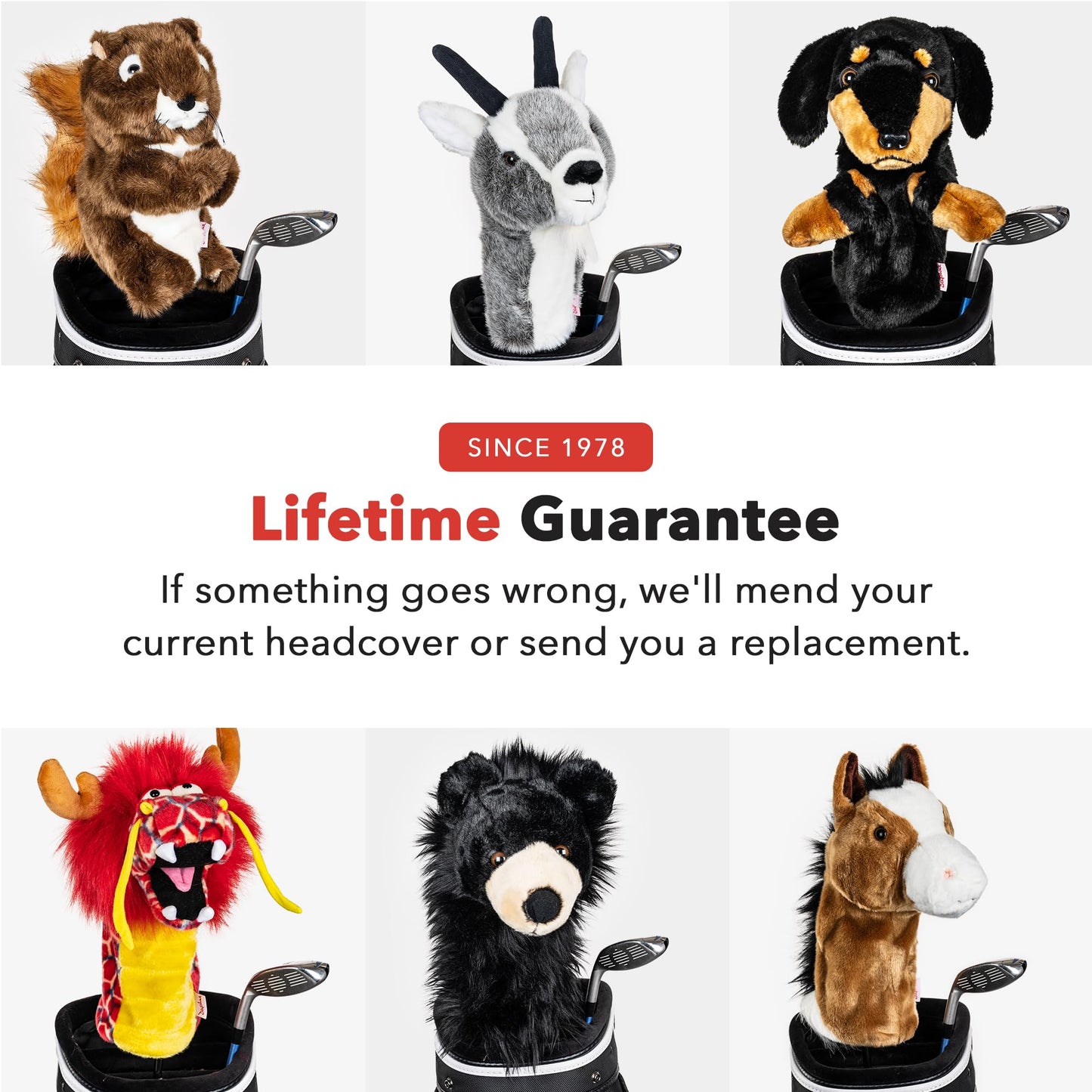 Daphne's Headcovers Goat Driver Headcover | Premium Driver Headcovers | Funny Golf Club Covers | Stylish Protection for Your Clubs | Men's Golf Gear | Driver Headcover for Men and Women