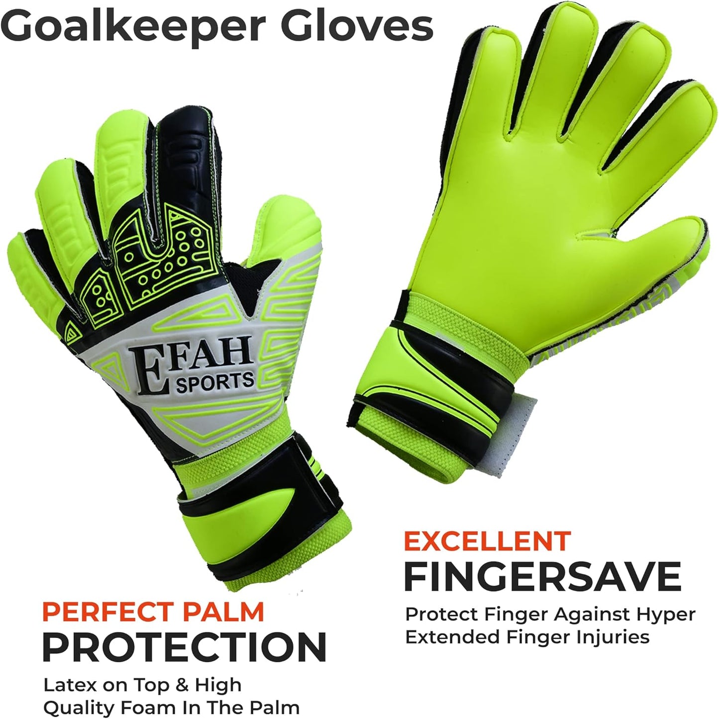 Regine Switzerland Soccer Goalkeeper Gloves - Youth Goalie Gloves with Fingersave & Double Wrist Grips