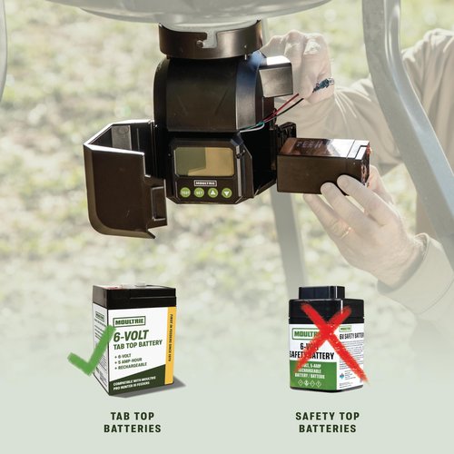 Moultrie Pro Hunter III Deer Feeder Kit - Quicklock Adapter Fits Most Flat Bottom Hoppers - Digital Timer System with 10 Daily Feed Times - Moultrie Connect Bluetooth