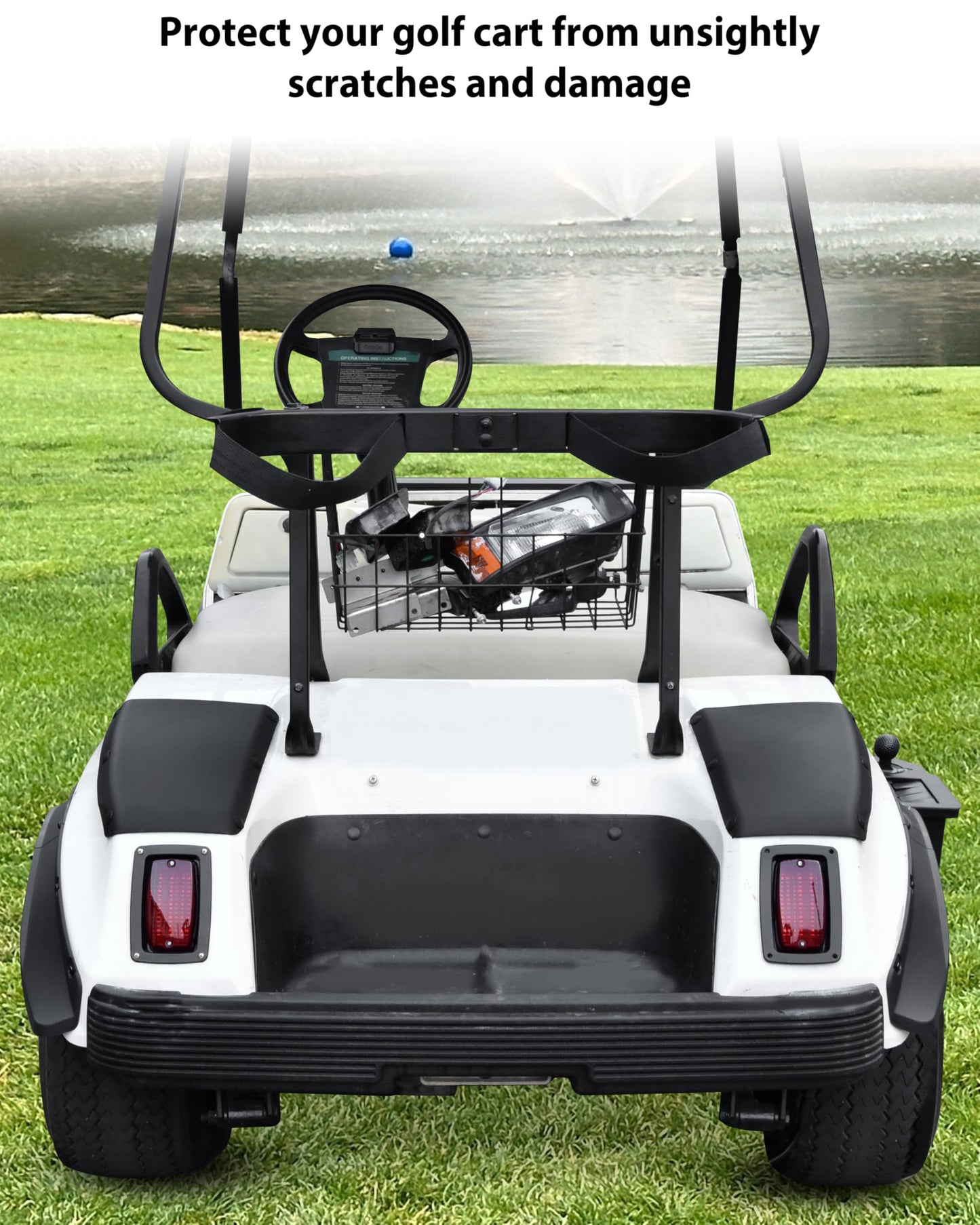 SAUTVS Scuff Guard Plastic Pad Rear Side Guard Panels Set Compatible with Club Car DS Golf Cart 1981+ Accessories, 2pcs (Driver & Passenger Side)