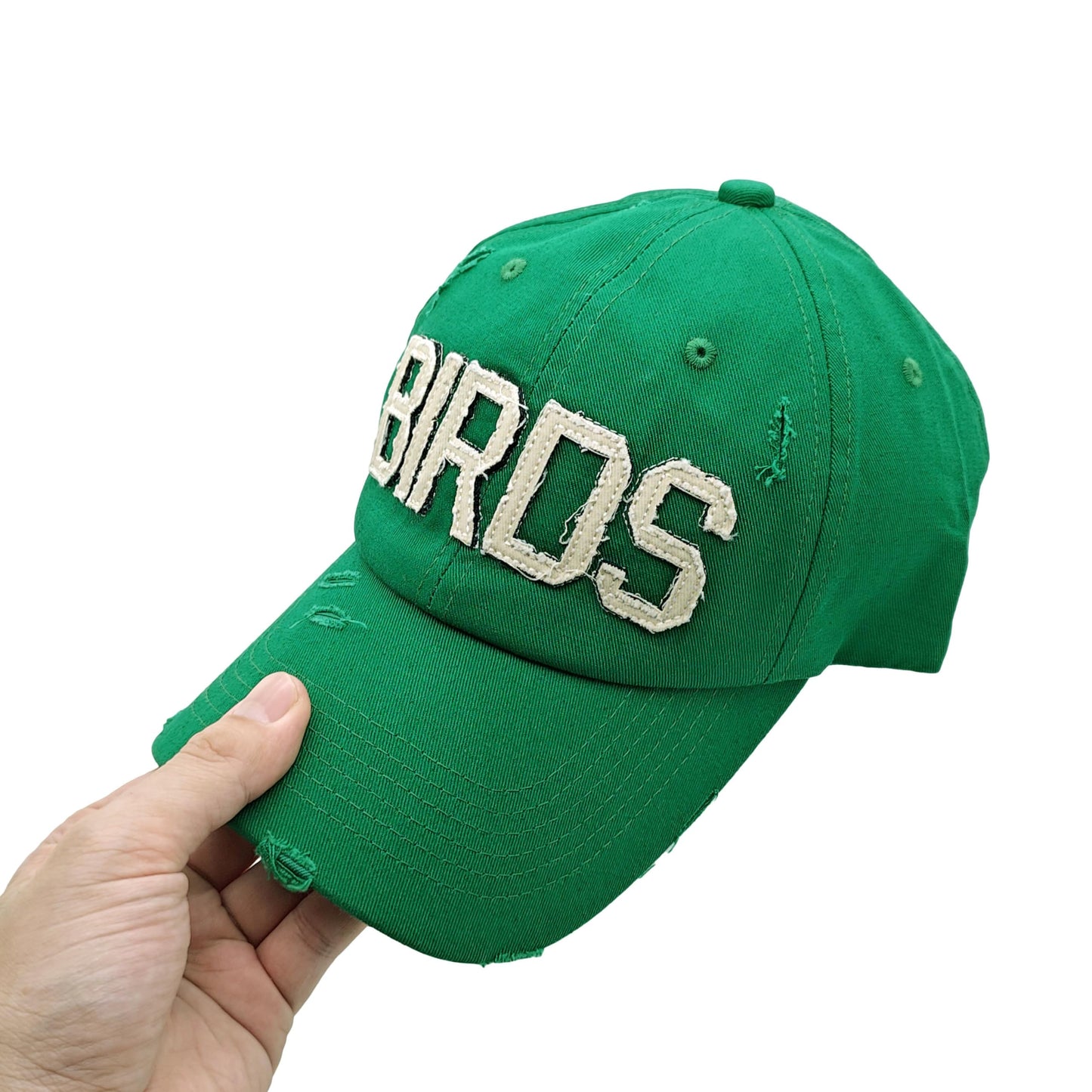 Birds Dad Hat in Kelly Green - Retro Vintage Look