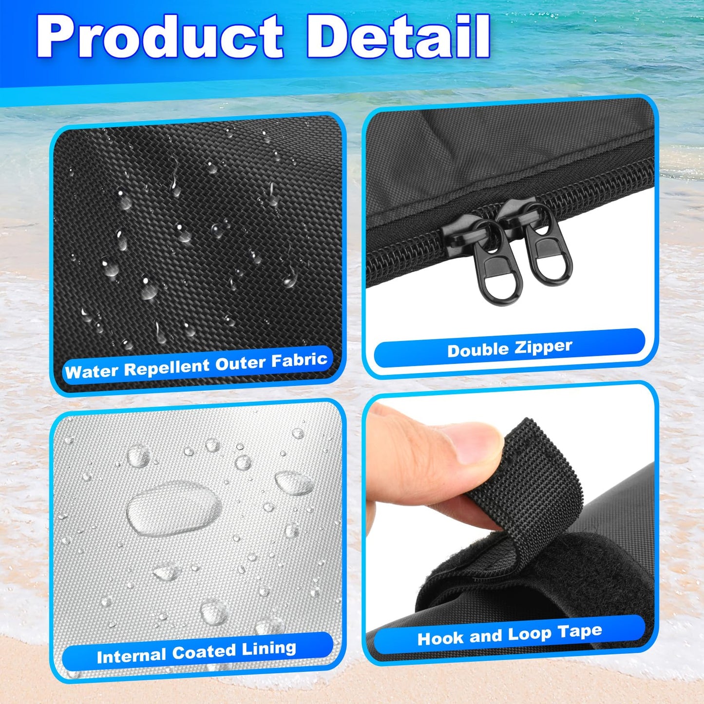 Easecos Ebike Handlebar Protective Cover Waterproof Electric Bicycle Handlebar Hood Rain UV Protection Sleeve Case with Zipper and Fastening Strap for Electric Bike Cycling Equipment