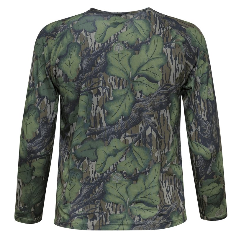 Mossy Oak Men's Hunting Shirt Camo Clothes Long Sleeve, Large, Full Foliage