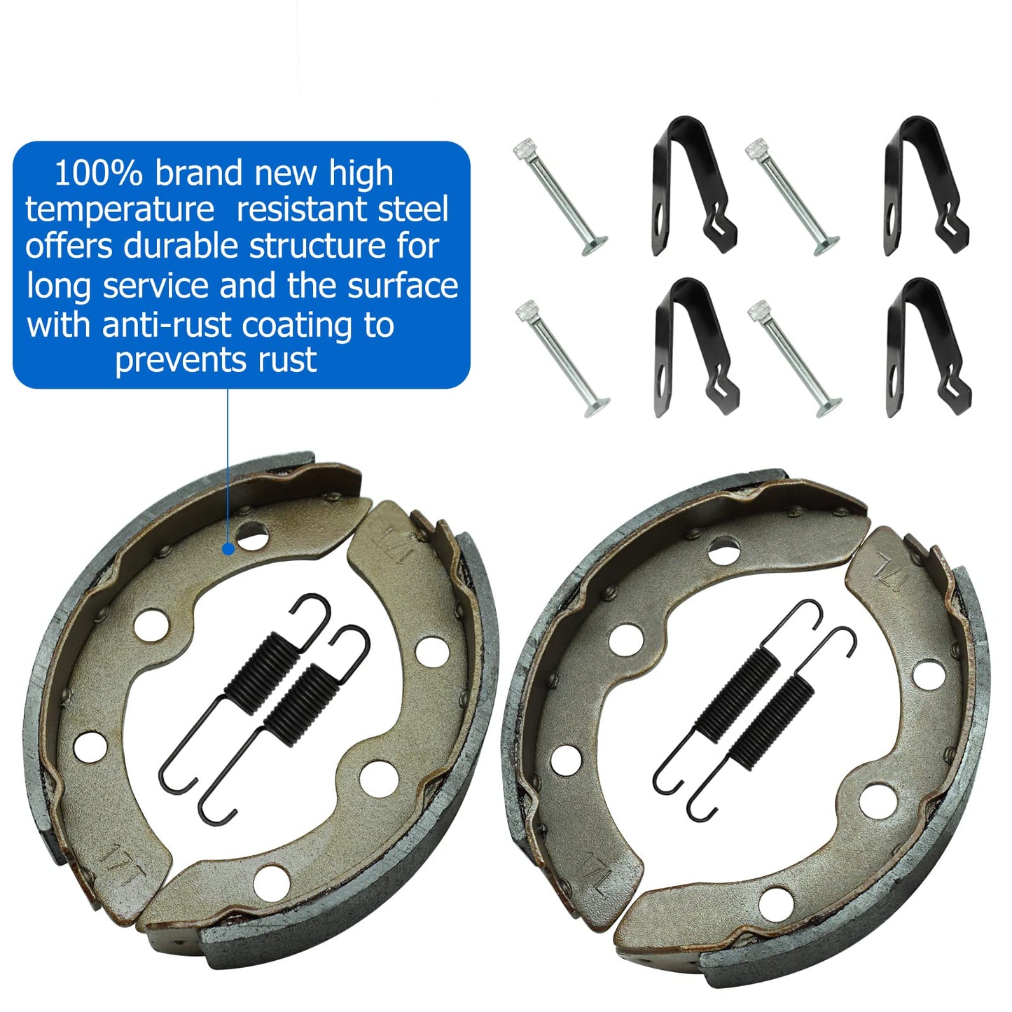 Brake Shoes Springs Kits 1018232-01 for Club Car DS 1995-Up Precedent 2004-Up Yamaha G1/G2/G3/G5/G8/G9/G11 E-Z-GO Gas Electric Golf Cart