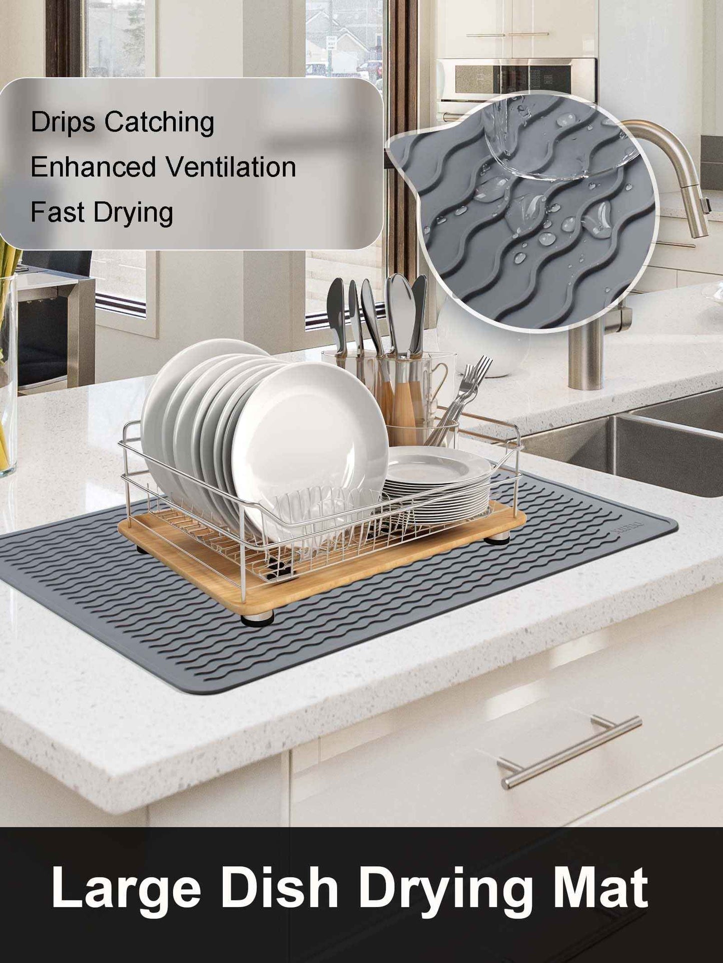 XiFEO Stove Top Covers for Electric Stove, Food Grade Heavy Duty Silicone Glass Stove Top Cover Protector, Induction Cooktop Protector, Heat Resistant Range Ceramic Stove Top Covers Mat, Oven Cover