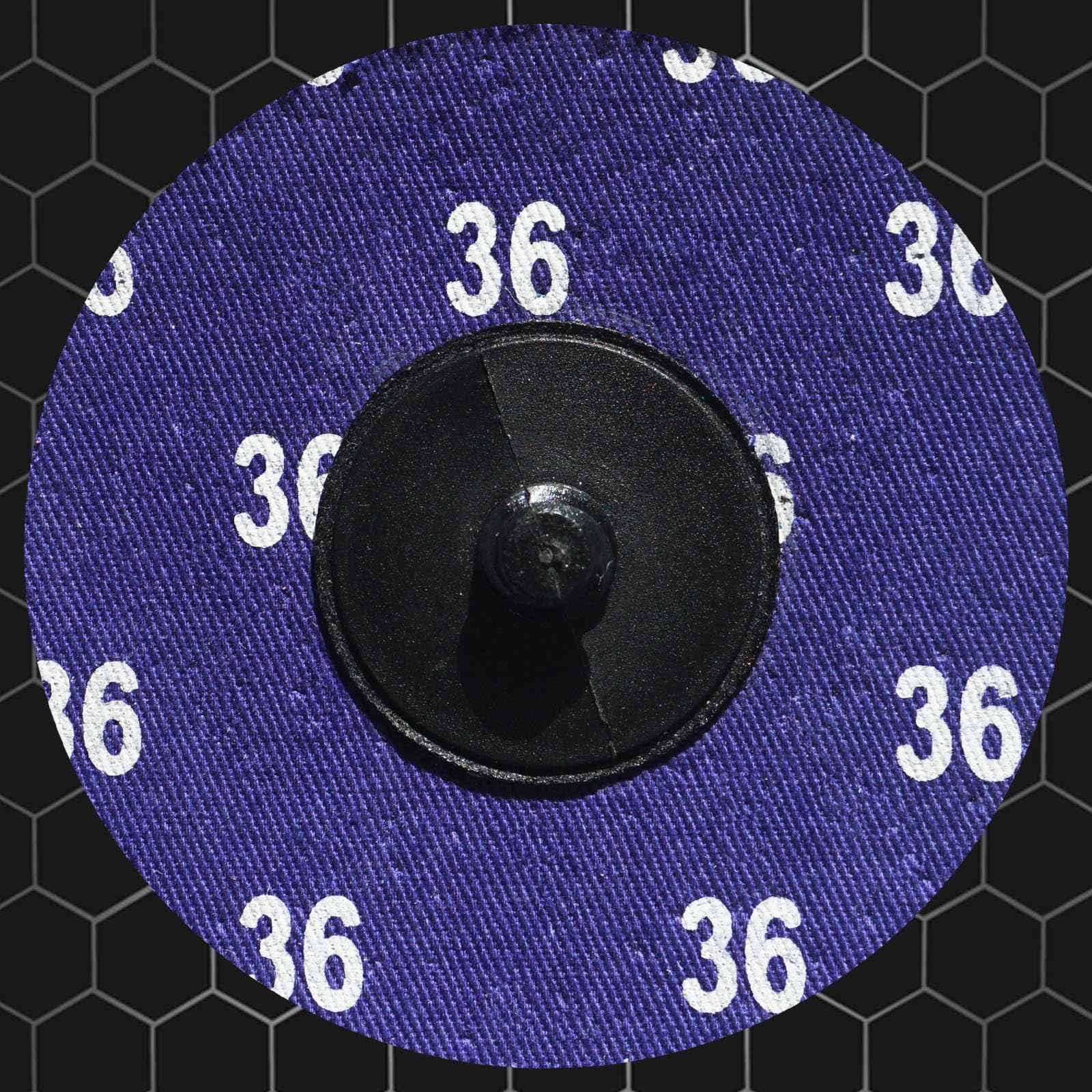 Crossarctic Zirconia 3 inch Sanding Disc R-Type Quick Change Disc(36 Grit) for Die Grinder - 25 Pack (Upgraded)