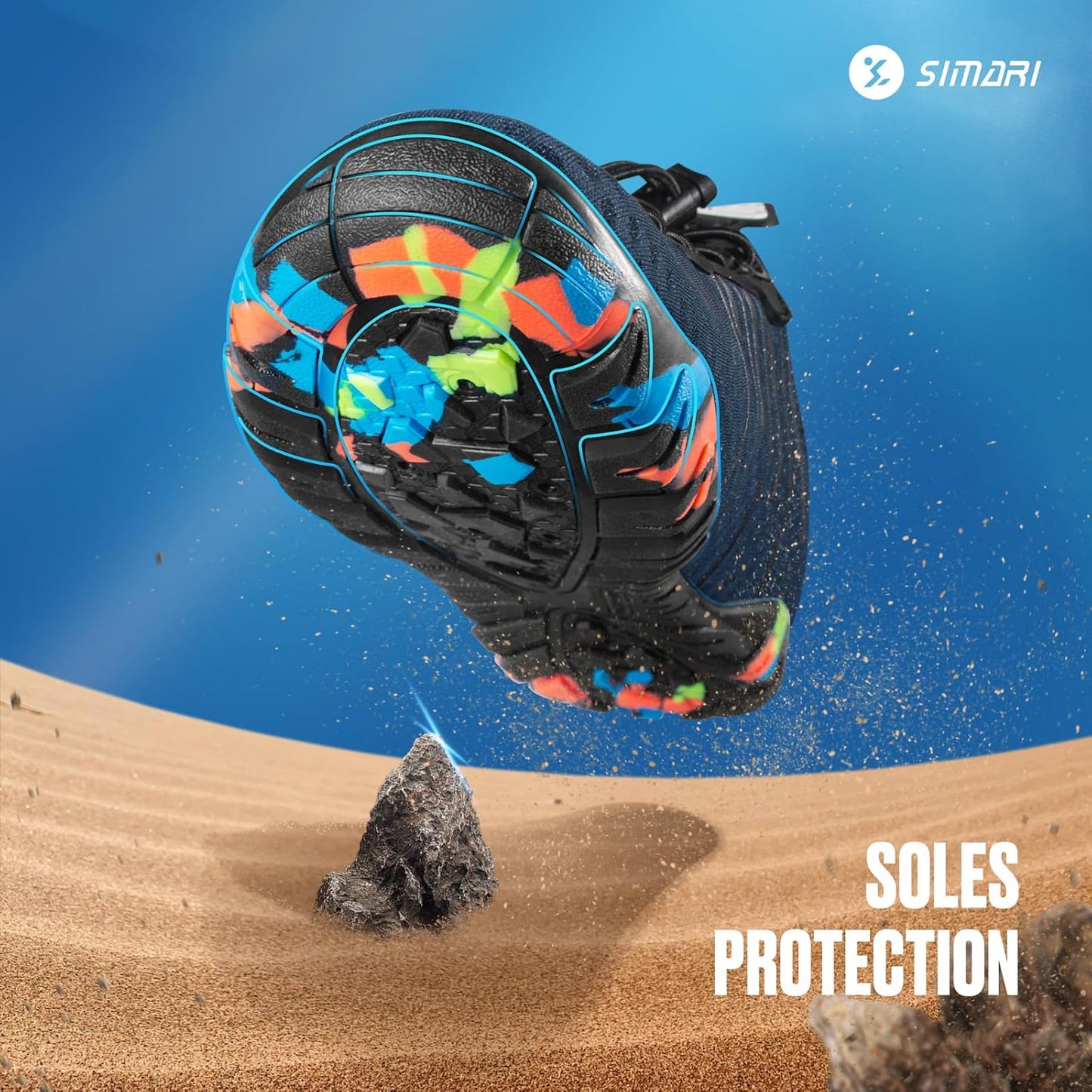 SIMARI Water Shoes - Quick-Dry Barefoot Aqua Socks for Swimming, Surfing & Beach Sports | Non-Slip Design