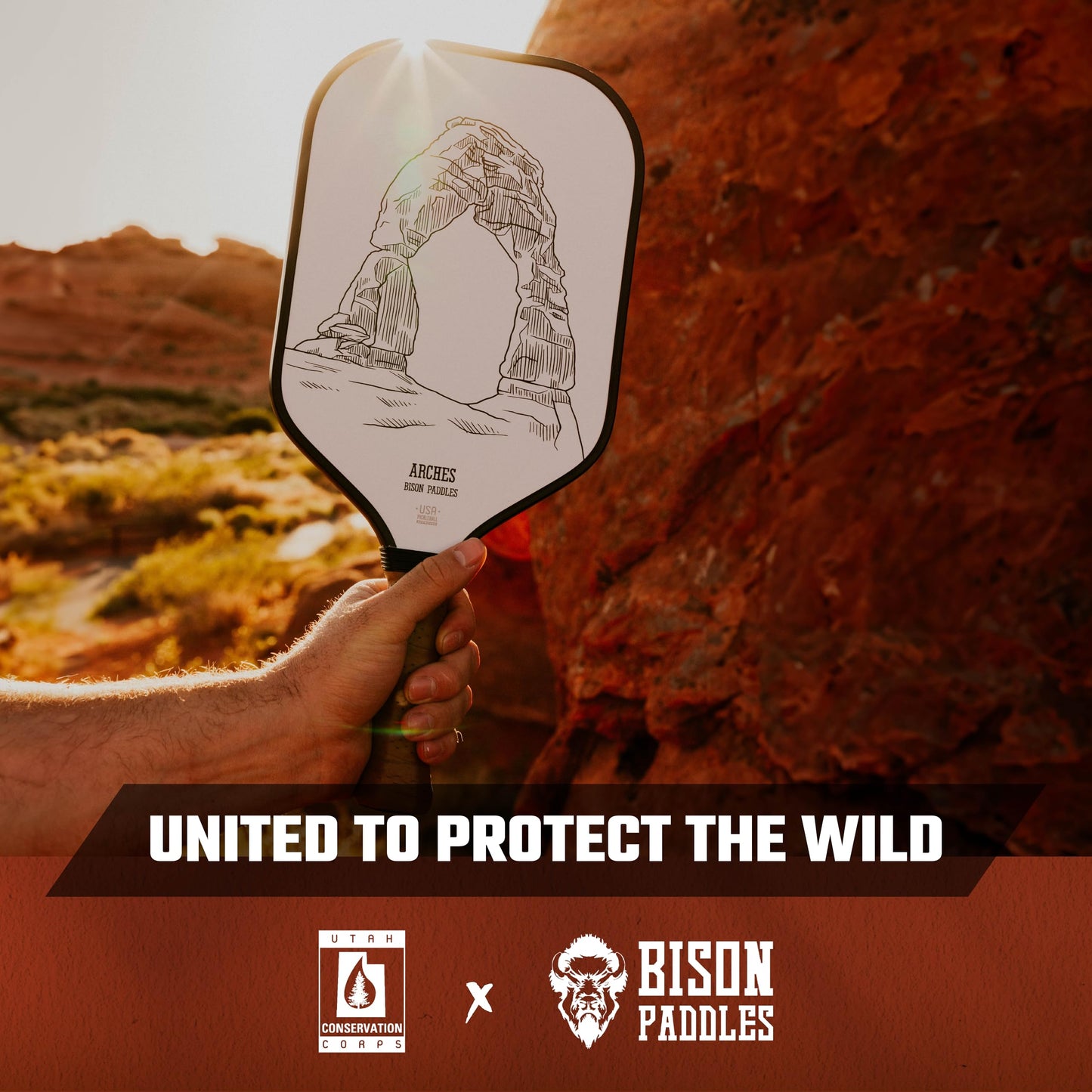 Bison Paddles: Carbon Fiber Pickleball Paddle Set of 2 - National Parks Edition | Durable Unibody Construction | Textured Carbon Fiber Surface | Every Purchase Helps Fund National Parks