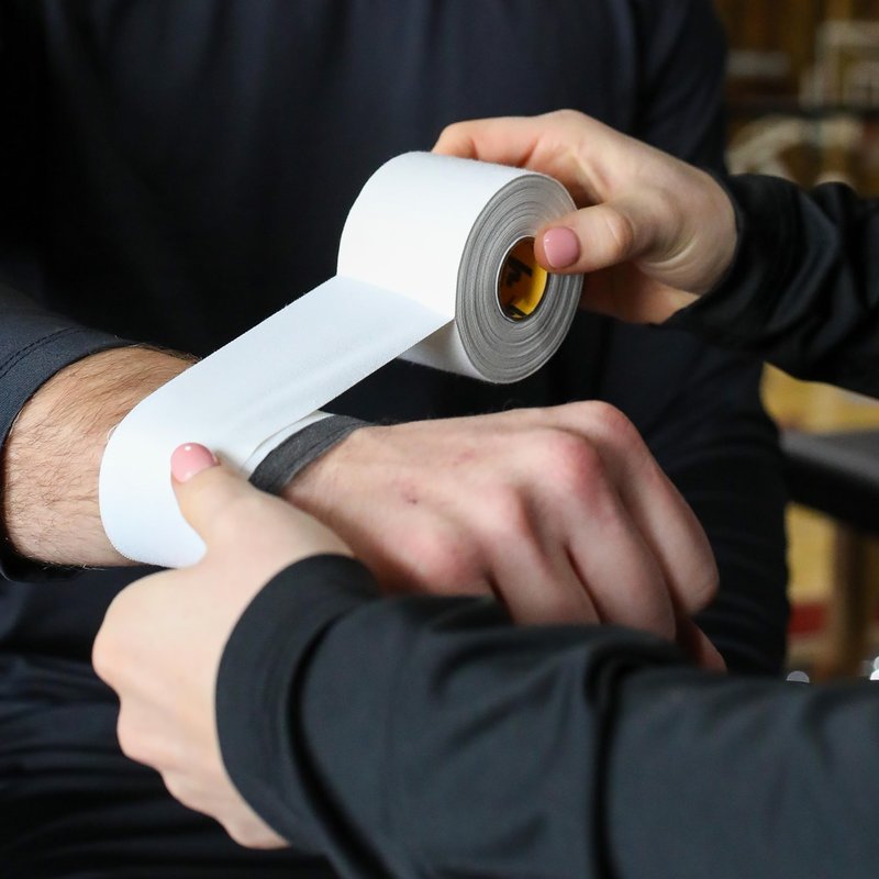 Howies Athletic Tape - 1" x 15yd White Athletic Tape, Pro Grade Strength - Sports Tape for Athletes and Medical Trainers, Fingers, Ankles, Wrist, Boxing, Football, Gymnastics (4)