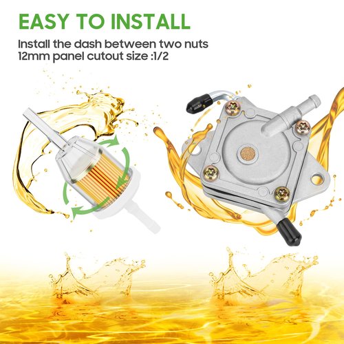 10L0L Golf Cart Fuel Pump Impulse Kit for Yamaha G8 G9 G14 G22 / DS/Precedent Gas Golf Cart with 290FE 350FE Kawasaki Engine, Replaces OEM 1014523, 1014524, JN6-F4410-00, JF2-24410-20