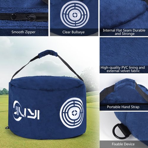 JIUYIBC Golf Impact Bag that Leaves a Trail of Hits, Smooth Out and Continue to Use, Golf Swing Trainer,Golf Gifts for Men, Durable Waterproof
