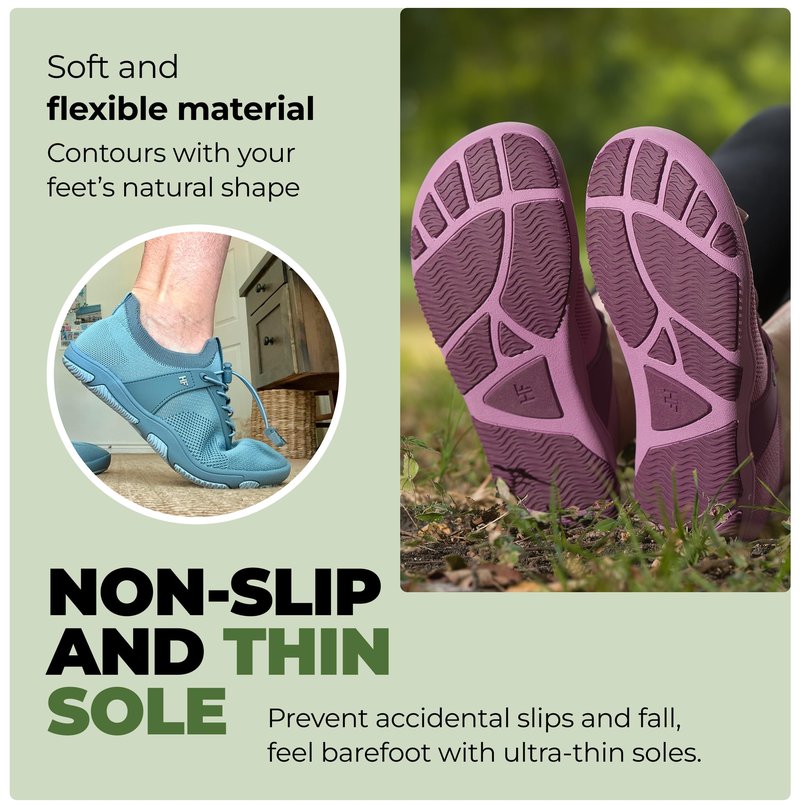 Hike Footwear Theora Pro - Ergonomic Supportive & Non-Slip Barefoot Shoes, Zero Drop Minimalist Trail Running Boots with Arch Support & Wide Toe Box, Unisex