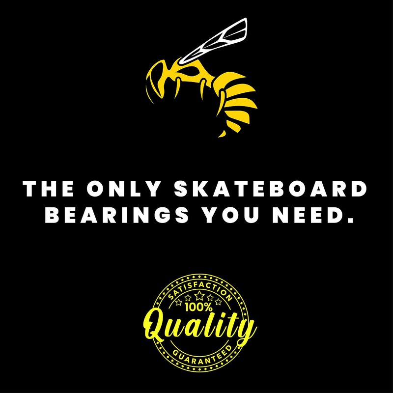 Yellow Jacket Premium Scooter Bearings, Kick Scooter, 608, ABEC 11, Black Mamba (Pack of 4)