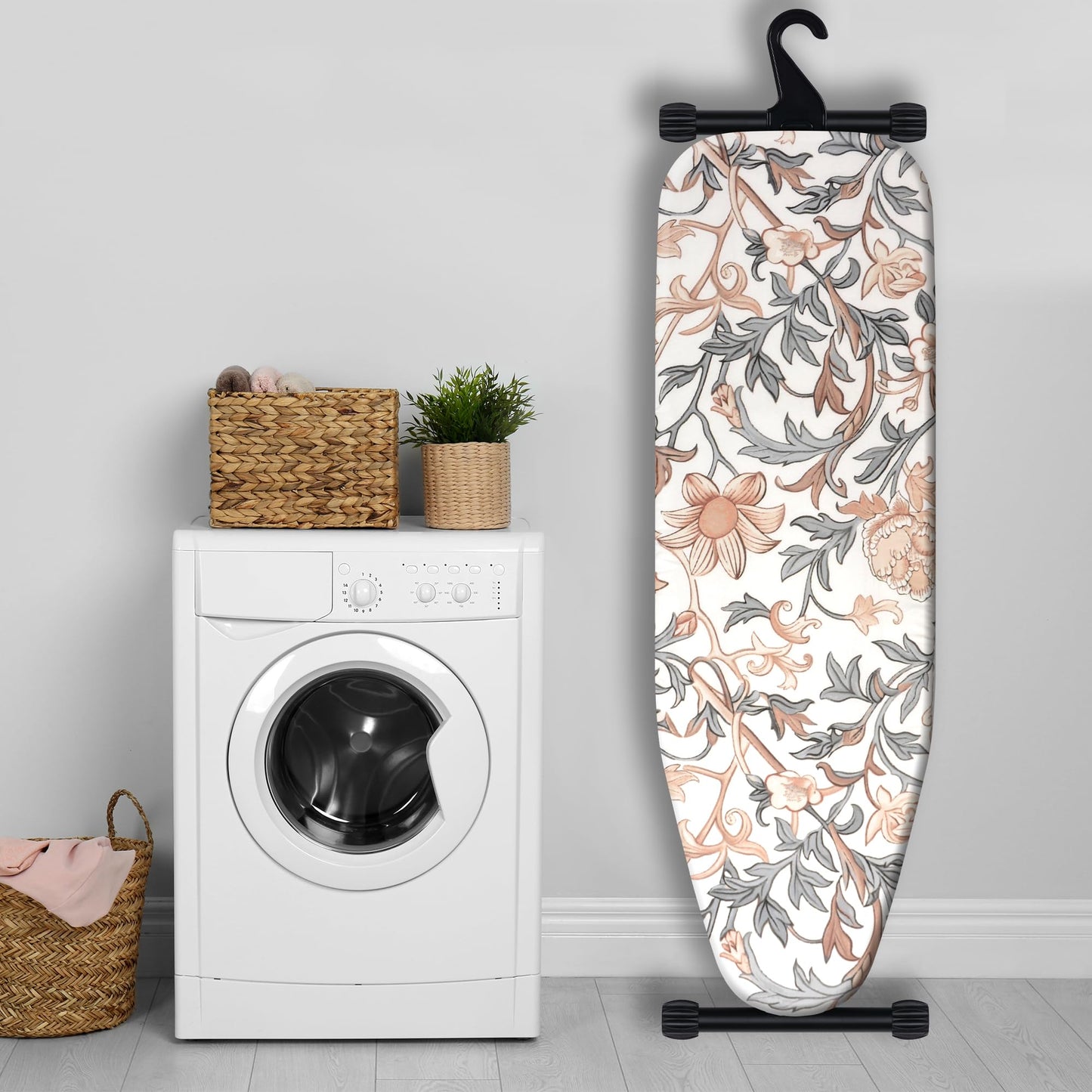 veiox Thick Padded Ironing Board Cover and Pad – Extra Soft & Heatproof Surface – Reflective Heat Technology, Heavy-Duty Fabric – Fits Standard Sizes (15″X54″)