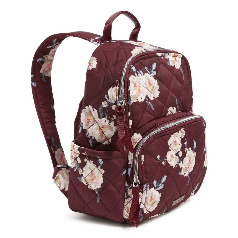 Vera Bradley Women's, Performance Twill Small Backpack, Blooms and Branches, One Size