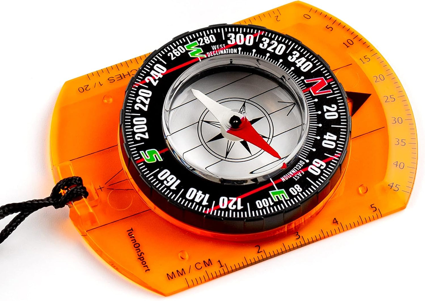 Orienteering Compass - Advanced Scout Compass for Hiking & Camping | Durable Baseplate for Kids