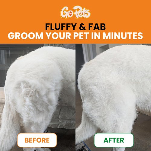 GoPets 2-in-1 Dematting Comb - Double-Sided Pet Grooming Rake for Dogs & Cats | Ideal for Shedding & Long Hair