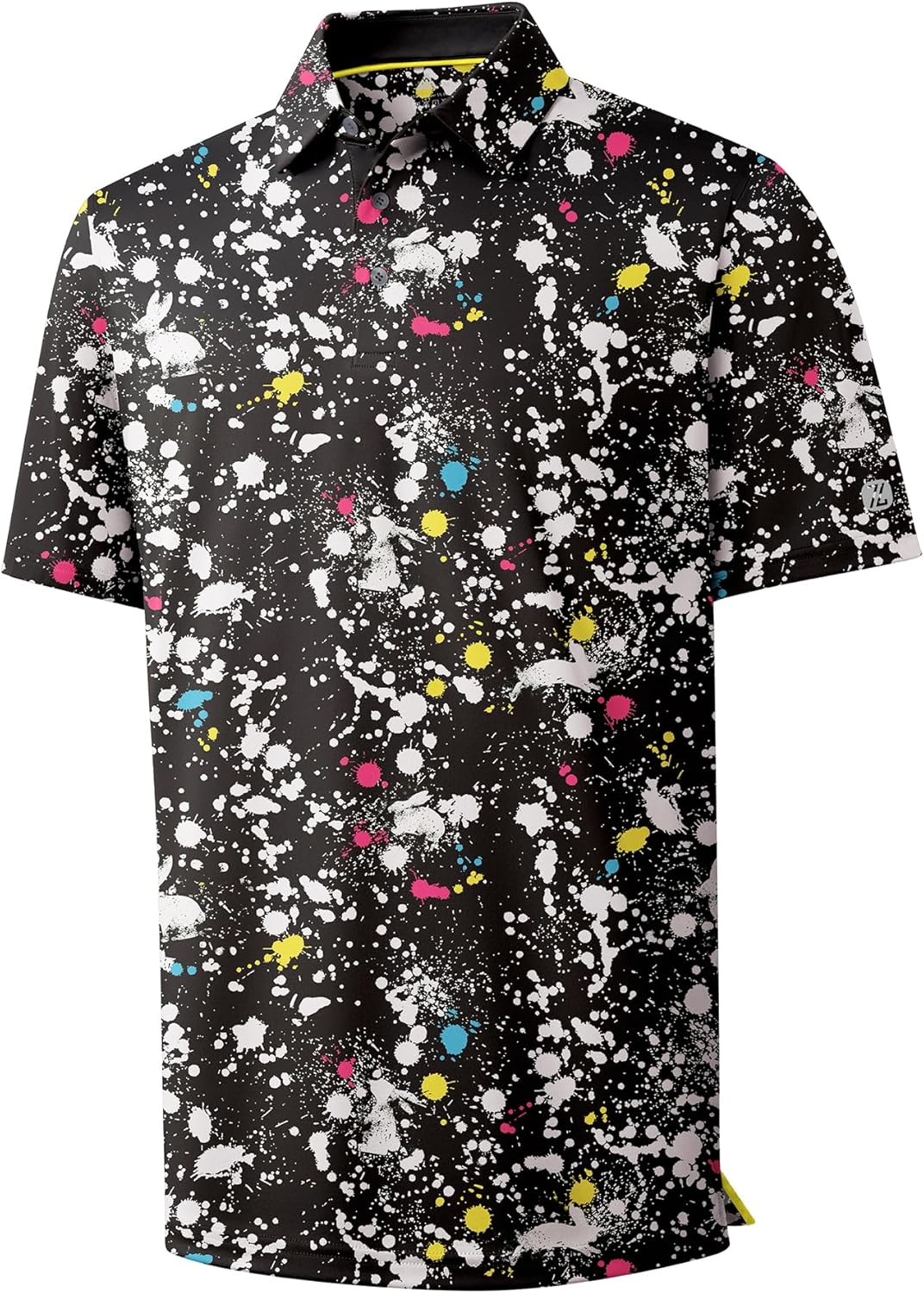 ZITY Men's Golf Polo Shirt - Moisture-Wicking Performance Collared Print for Casual Wear | Short Sleeve