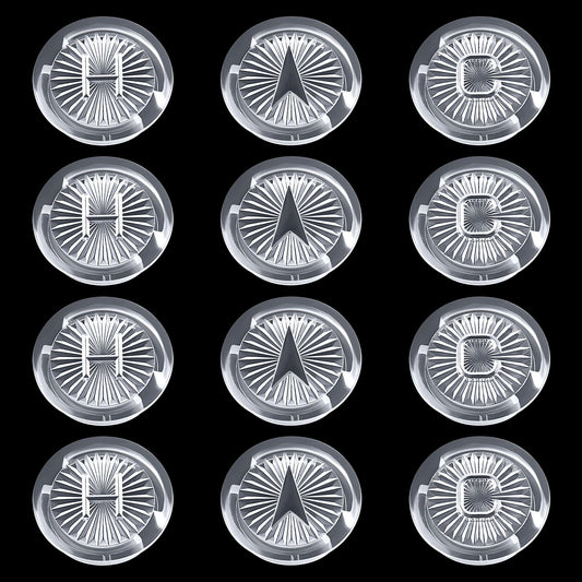 Dreyoo 4 Pack Faucet Index Buttons, Compatible with Gerber 94-445 94-446 94-447 Faucet Handles Button, Bathroom Sink Knobs Hot, Cold, Diverter Index Buttons, Acrylic, Clear